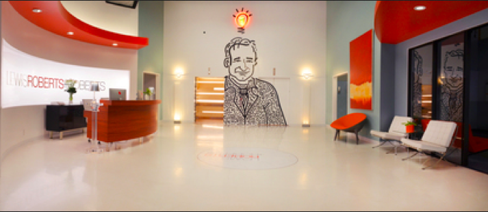 Lewis Roberts & Roberts lobby from 'The Crazy Ones'