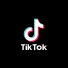 TikTok logo on a black background.