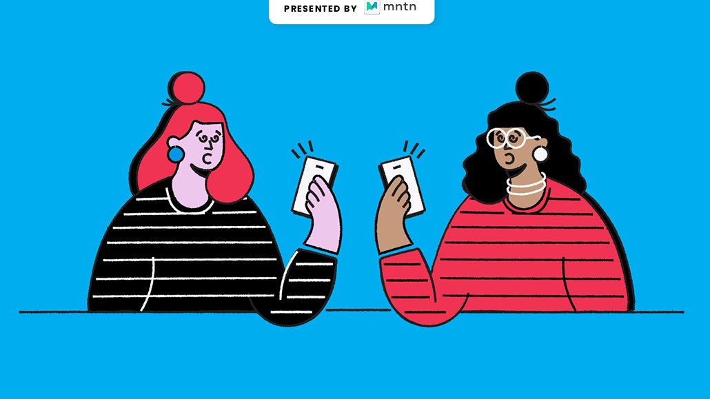 The header image shows two women on their phones.