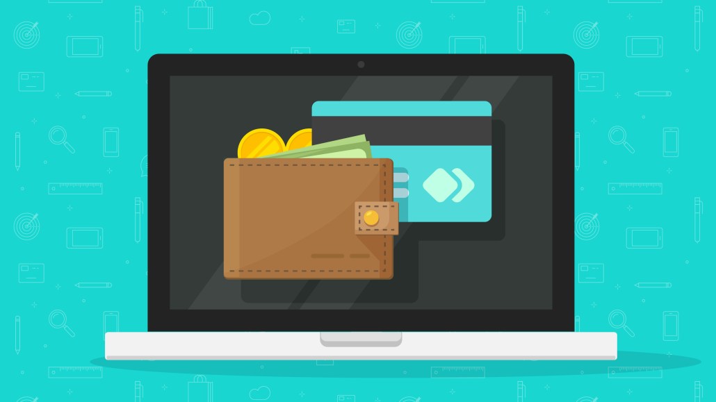Wallet and Credit Card on computer screen, which represents YouTube's process.
