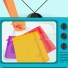 A stylized illustration of a retro TV screen displaying a hand holding colorful shopping bags, symbolizing the connection between CTV advertising, retail media, and consumer purchase data.